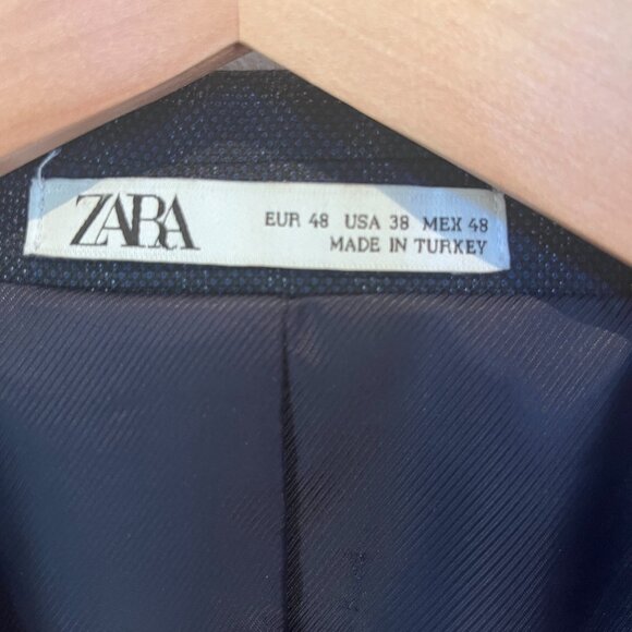 Blazer Blue Checkered from Zara - Picture 3 of 8